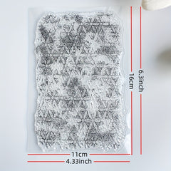 Flower Background Clear Silicone Stamp for Card Making DIY Scrapbooking