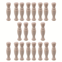 20pcs Decorative Wood Spindles for House Furniture 7 1 H 84
