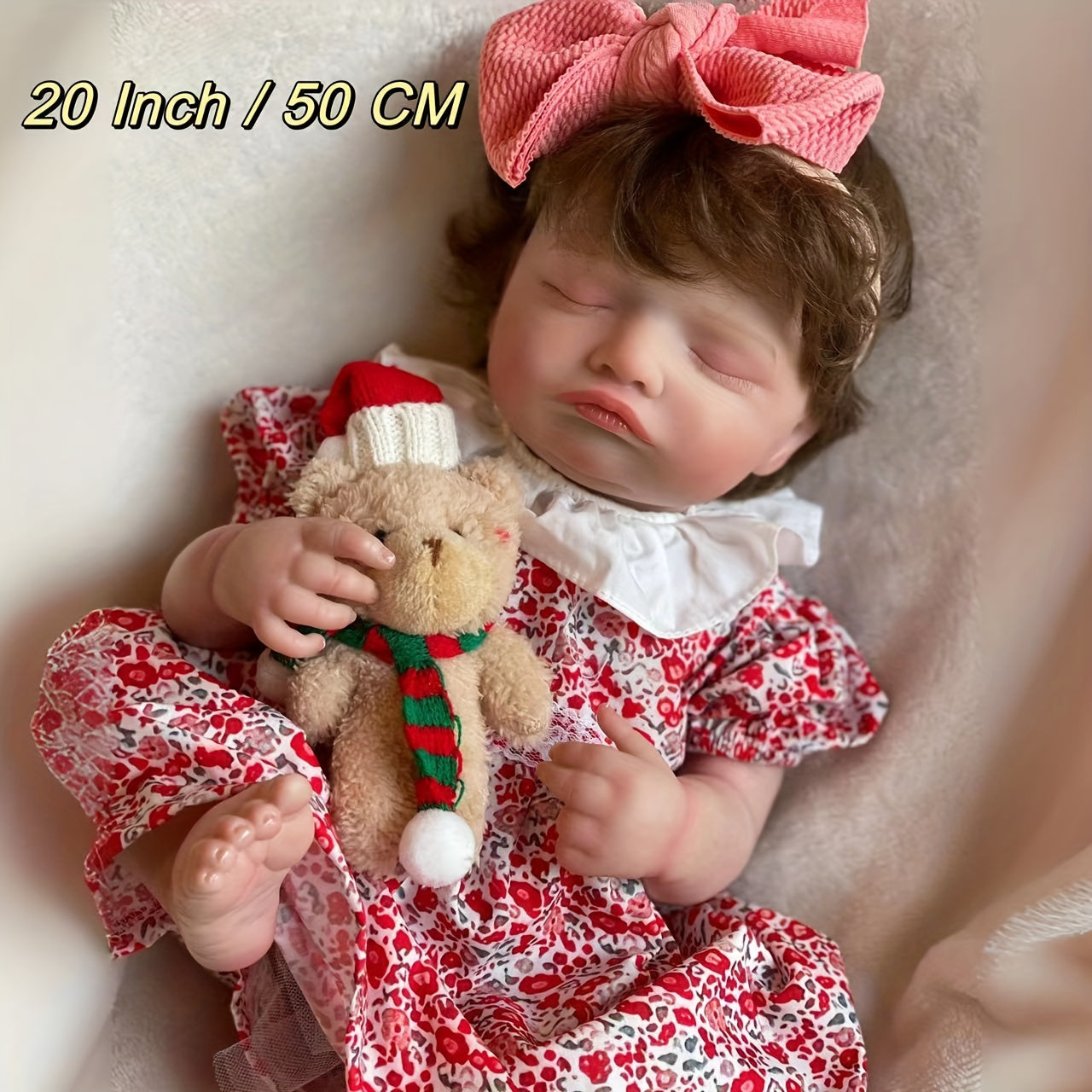 Silicone Vinyl Reborn Dolls Full Body with Rooted Hair Christmas Gift