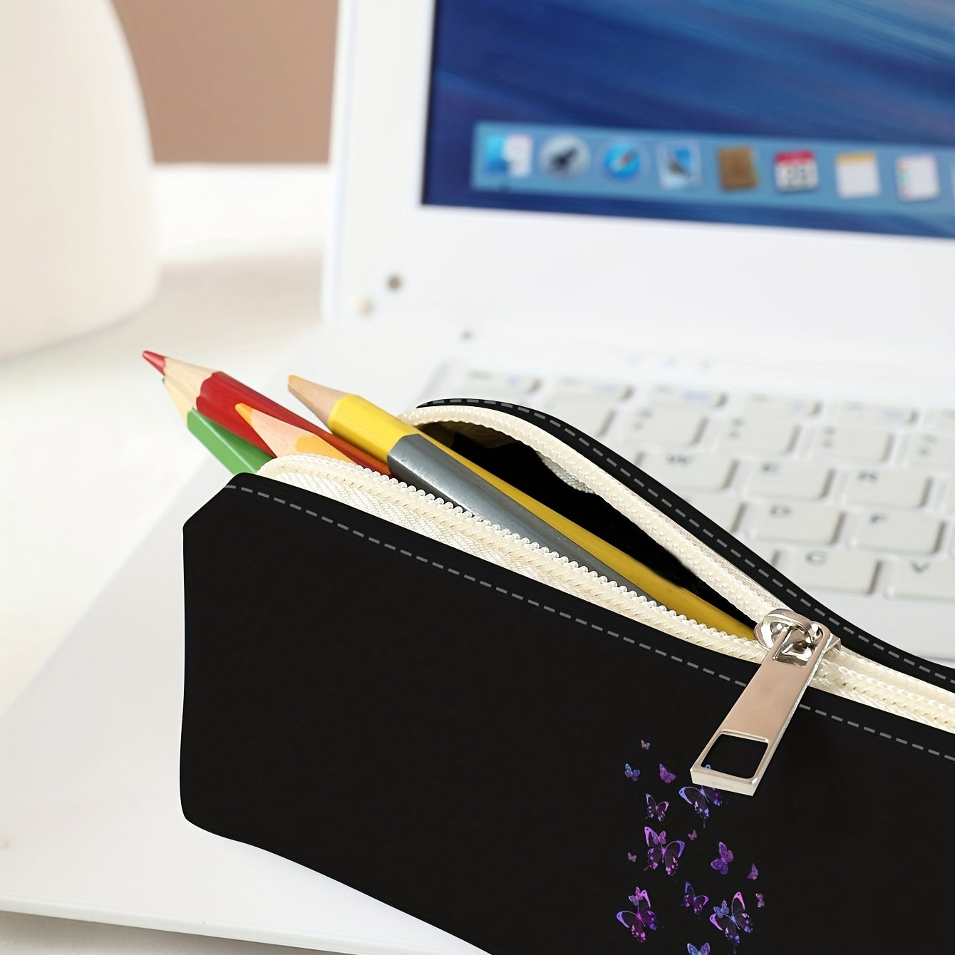 Large Capacity Pencil Case Zippered Student Pen Case School Supplies