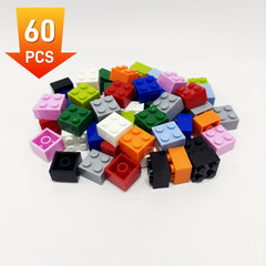 60pcs Multicolor Blocks for 3003 High Bricks 2 x 2 Studs Hole Building Toy