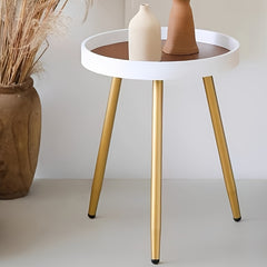 Modern Mini Coffee Table Nordic Round Bedside Leisure Table Tray