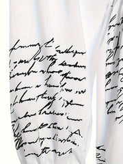 Colorblock Letter Print Polo Neck Shirt Dress