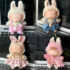 Matching Outfits for LABUBU Dolls, Holiday Gift, 6-9 inch Doll Clothes