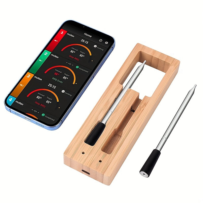 Smart Meat Thermometer Waterproof Wireless Dual Probe Digital Cooking