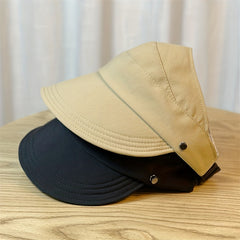 Casual Visor Hat Solid UV Protection Lightweight Sun Hat Wide Brim