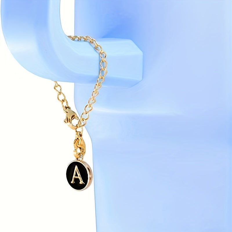 2pcs Letter Charm Pendant for Water Cup Identification Accessories