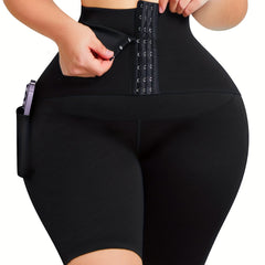 Women's Compression Shorts with Pockets & Butt Lifting