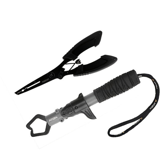 2pcs Fishing Pliers Plastic Handle Stainless Steel Fish Controller
