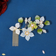 Crystal Flower Bridal Hair Comb Headdress Wedding Dress Headpiece