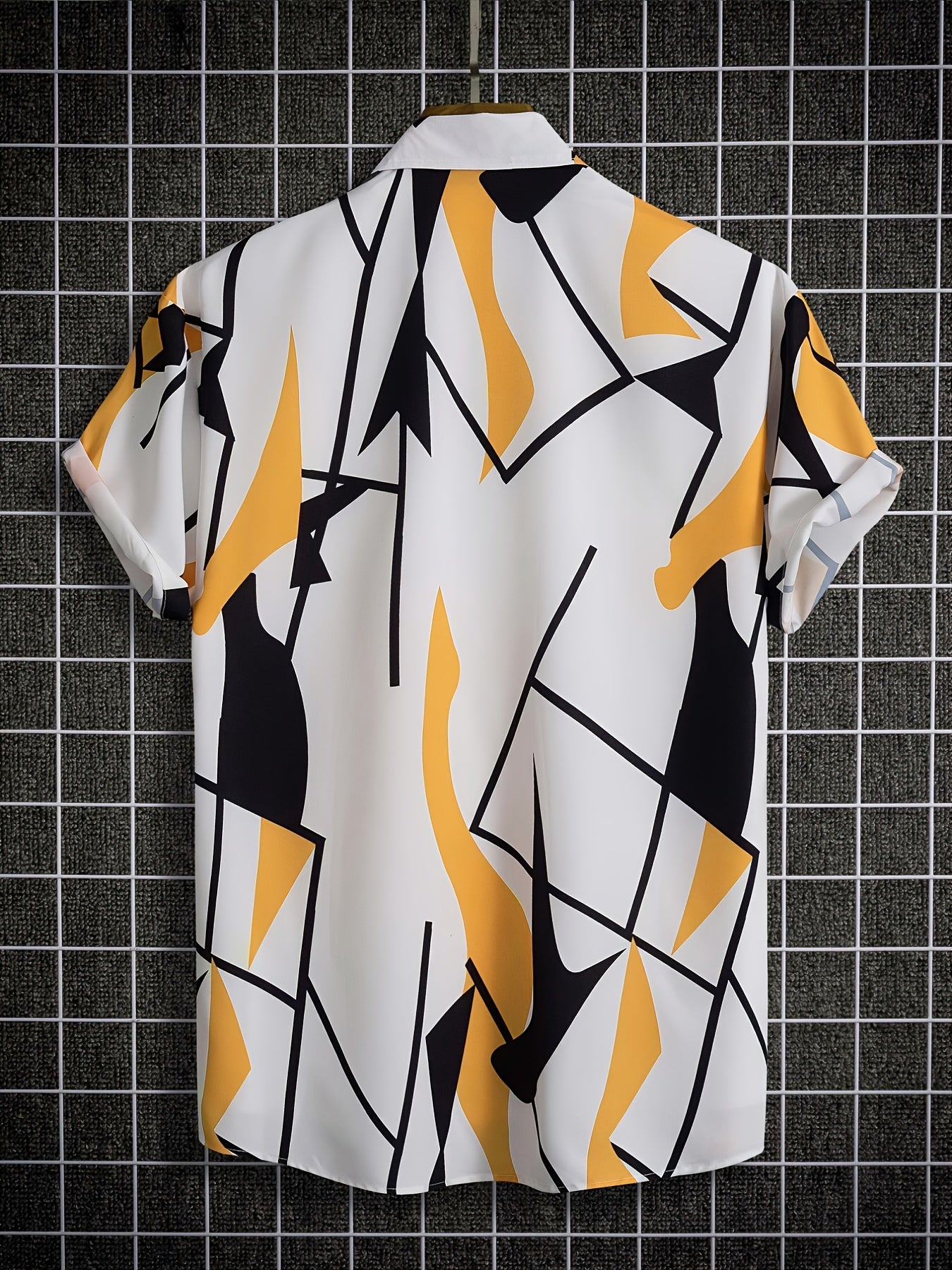 Men's Digital Printed Resort Button Up Shirt