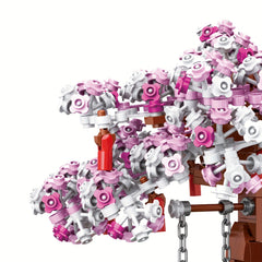 Cherry Blossom Building Block Bonsai Toy for Kids and Adults
