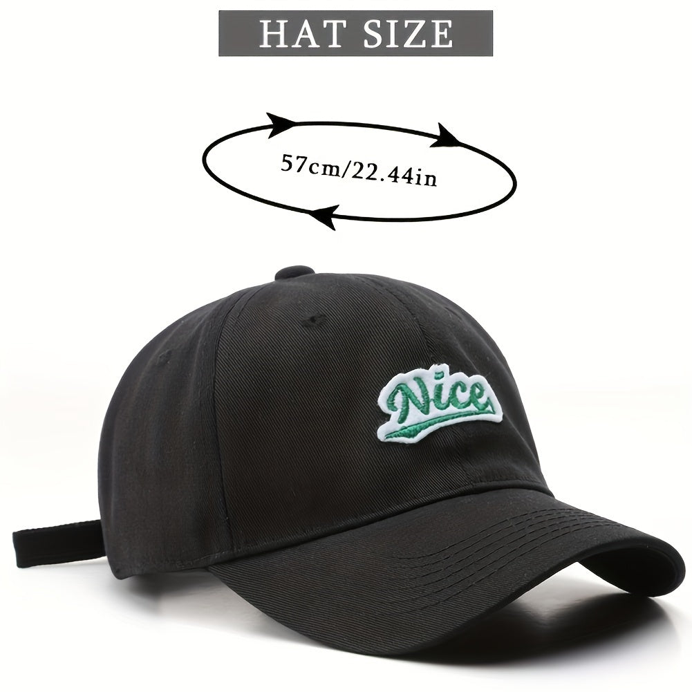 Embroidery Label Baseball Cap Metal Buckle Adjustable Sports Hats