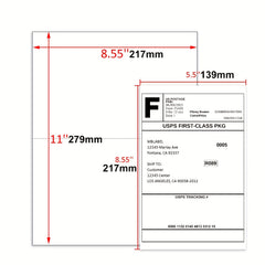 50 Labels 21 X 13 Address Labels Self Adhesive Mailing Labels