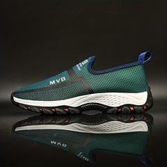 Men's Lightweight Slip On Casual Sneakers Soft Sole Sock Shoes