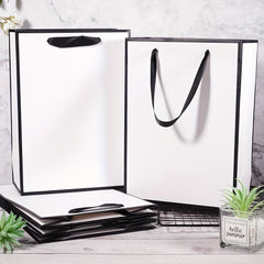10pcs Gift Bag Rectangle Paper Bags With Handles For Gift Bags Shopping Bags