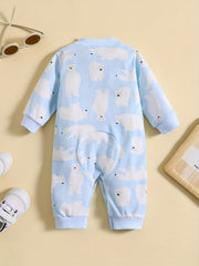Cute Cartoon Printed Cotton Baby Romper