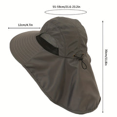 Adjustable Sun Hat UV Protection Wide Brim Safari Fishing