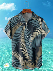 Men's Coconut Print Short Sleeve Hawaiian Shirt