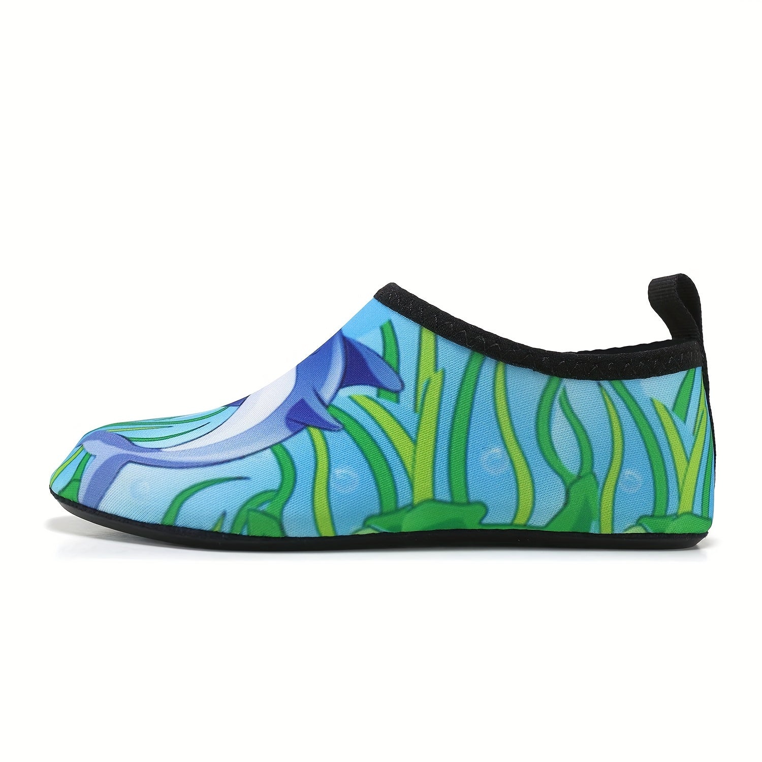Kids Shark Print Water Shoes Lightweight Aqua Socks