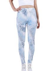 Women's Colorful Digital Print Sexy Leggings Stretch Workout Pants