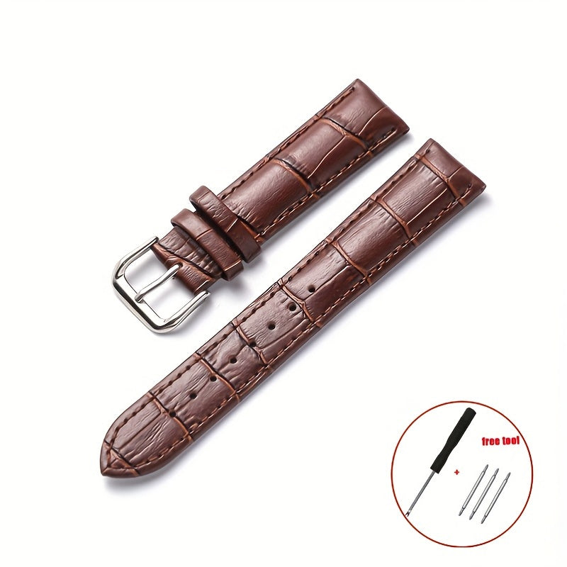 Vintage Leather Watch Band 20mm 22mm Brown