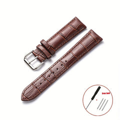 Vintage Leather Watch Band 20mm 22mm Brown