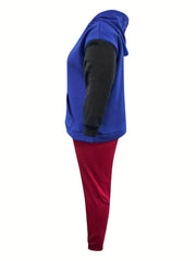Colorblock Hoodie & Joggers Set