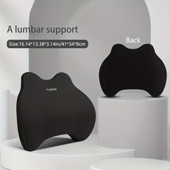 Memory Foam Car Neck Pillow Waist Cushion for Driving Auto Headrest Pillow