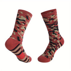 1Pair Crew Socks For Running Hiking Basketball Anti Slip Sport Socks