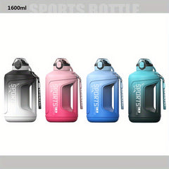 Durable PC Silicone Rubber Sports Water Bottle 1pc