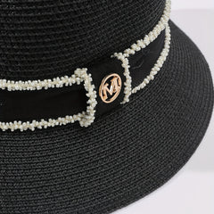 Casual Sunscreen Bucket Hat Band Decor Beach Hats For Women