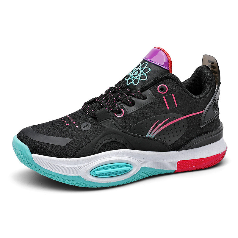 Men's Block Bball Shoes Comfy Breathable Non Slip Sneakers