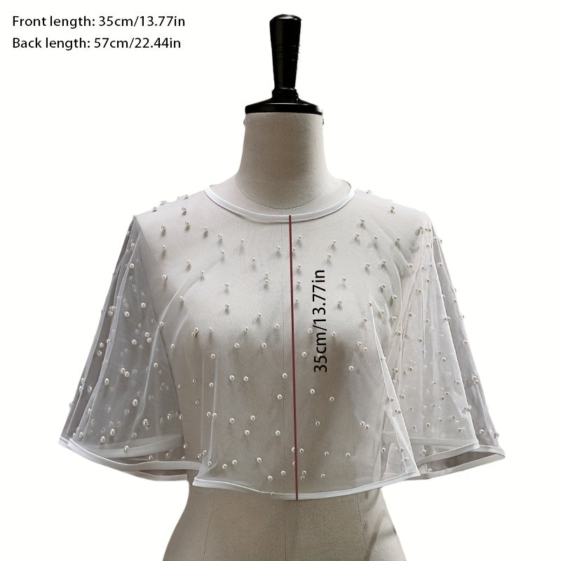 Romantic Yarn Shawl Cape Netting Bride Wedding Summer Autumn