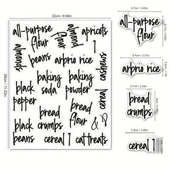 168pcs Waterproof Pantry Labels Set