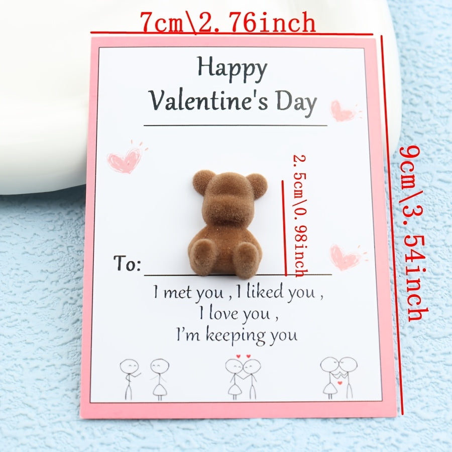 ABS Pocket Bear Valentine'S Gift Romantic Missing You Keepsake