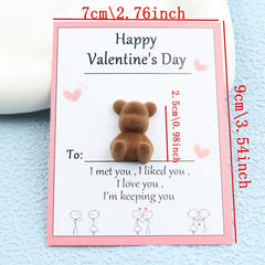 ABS Pocket Bear Valentine'S Gift Romantic Missing You Keepsake