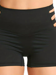 High Waist Swim Briefs Solid Boxer Swimsuit Bottoms