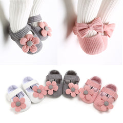 Infant Cozy Fleece Slippers Soft Warm Shoes Newborn Crib Shoes