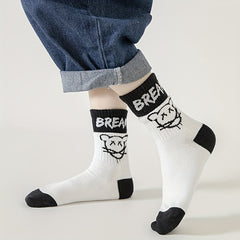 5 Pairs Kids Cotton Sports Socks for Boys Breathable Deodorant Short Socks