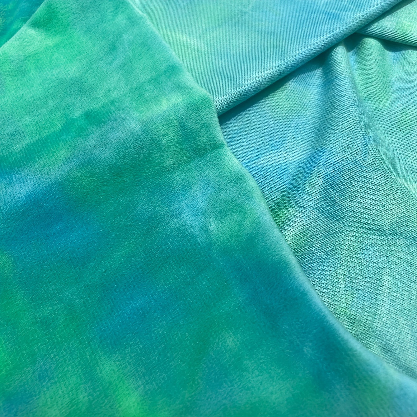 Crystal Soft Tie dye Short Plush Fabric for DIY Clothing