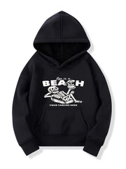 Leisure Skeleton Pattern Smart Hoodie For Girls