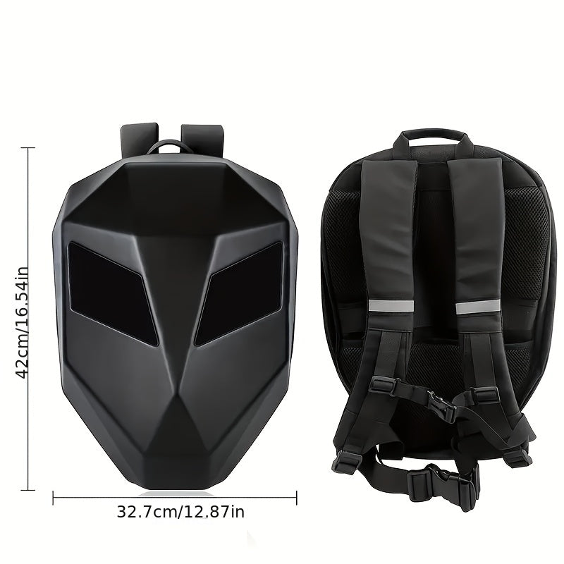 Waterproof LED Hard Shell Backpack for Motorcycle Bicycle Cycling