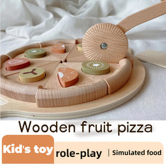 Wooden Fruit Pie Set Kitchen Toy