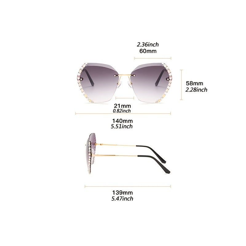 Women's Rimless Zicron Sunglasses