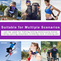 9pcs Sun Protection Balaclava UV Cooling Mask Outdoor Summer