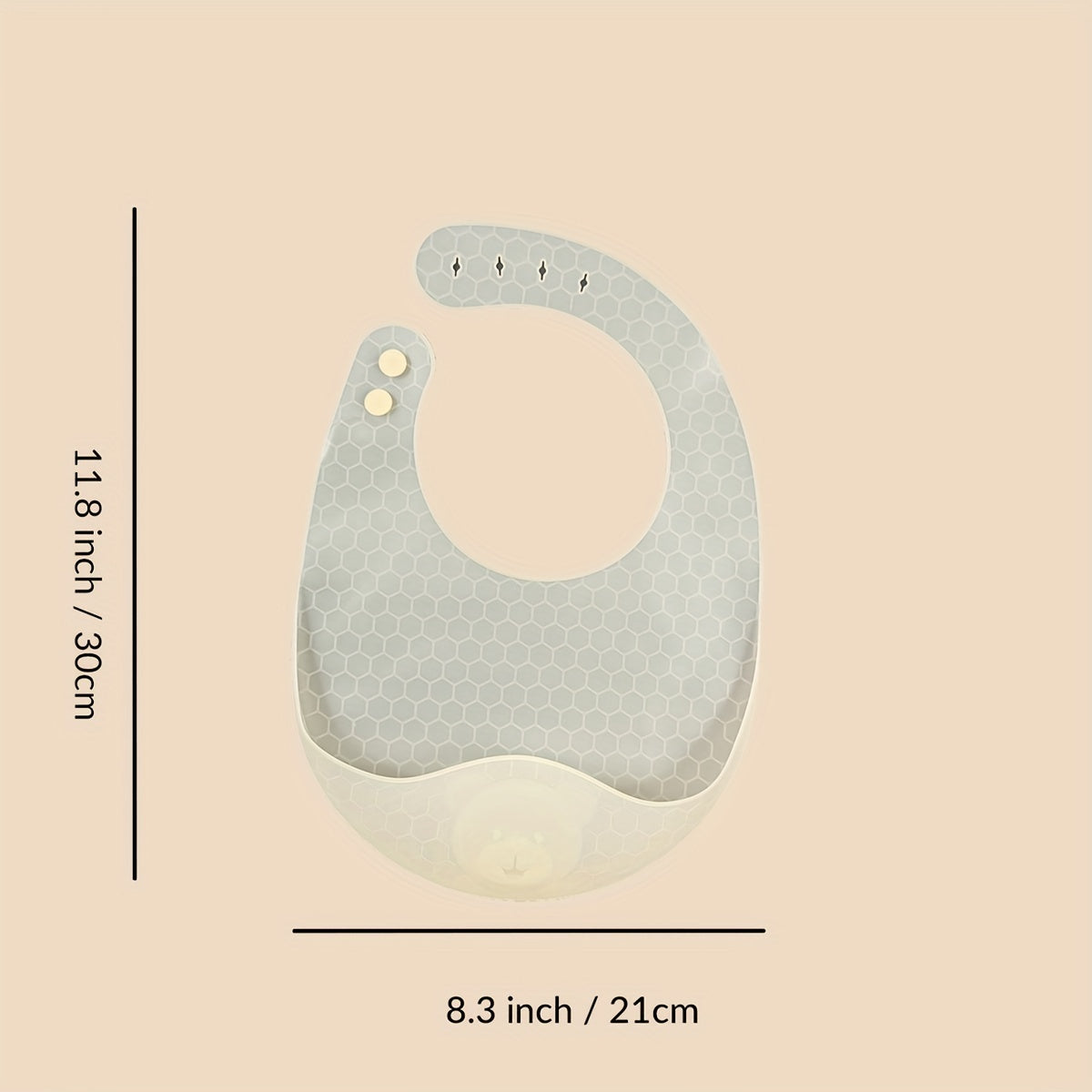 Adjustable Waterproof Silicone Bib for Clean & Dry Feeding