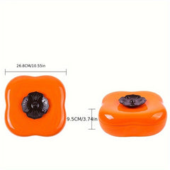 Persimmon Candies Storage Box With Grids Cookies Storage Tray
