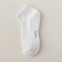 Men's Solid Crew Socks Cotton Blend Comfy Casual Outdoor All Seasons