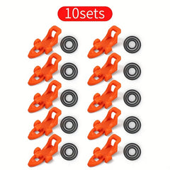 10pcs Fishing Hook Keeper Rod Holder with Elastic Rings